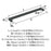 Monument Aluminum Matte Black Cabinet Pull 11