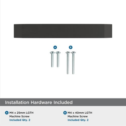 Premise Zinc Matte Black Cabinet Pull 4
