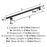 Radius Stainless Steel Matte Black Cabinet Pull 14