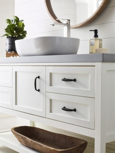 Renown Zinc Matte Black Cabinet Pull 18