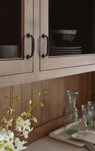 Renown Zinc Matte Black Cabinet Pull 27