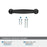 Renown Zinc Matte Black Cabinet Pull 17