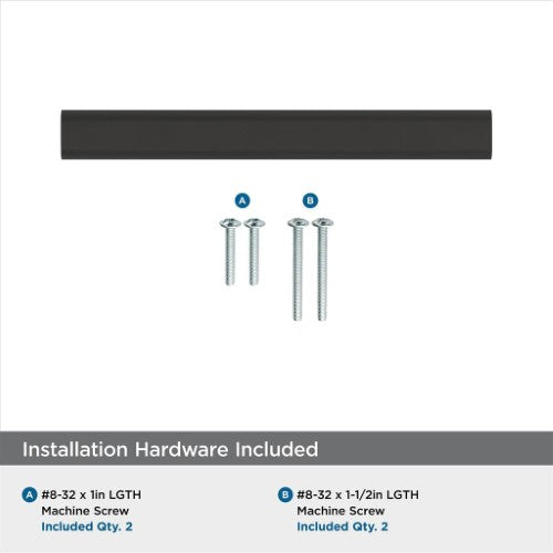 Status Aluminum Matte Black Cabinet Pull 5