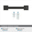 Ville Zinc Matte Black Cabinet Pull 6