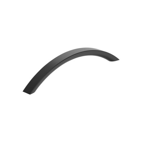 Parabolic Zinc Matte Black Cabinet Pull 1
