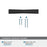 Willow Zinc Matte Black Cabinet Pull 9