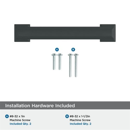 Appoint Zinc Matte Black Cabinet Pull 39