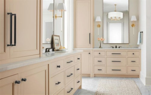 Balata Zinc Matte Black Cabinet Pull 32