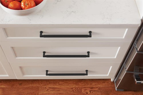 Balata Zinc Matte Black Cabinet Pull 25
