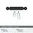 Ballard Zinc Matte Black Cabinet Pull 19