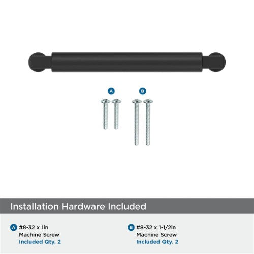 Balon Zinc Matte Black Cabinet Pull 21
