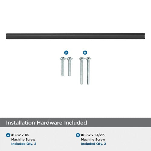 Bar Pulls Carbon Steel Matte Black Cabinet Pull 37