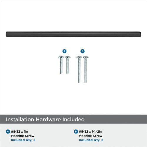 Bar Pulls Carbon Steel Matte Black Cabinet Pull 38