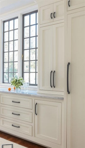 Bellamy Zinc Matte Black Cabinet Pull 25