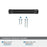 Bellamy Zinc Matte Black Cabinet Pull 17