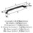Bellamy Zinc Matte Black Cabinet Pull 16