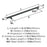 Caliber Zinc Matte Black Cabinet Pull 8