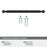Coble Zinc Matte Black Cabinet Pull 24
