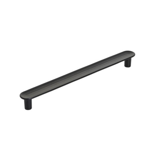 Concentric Zinc Matte Black Cabinet Pull 3