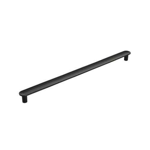 Concentric Zinc Matte Black Cabinet Pull 1
