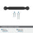 Cowrie Zinc Matte Black Cabinet Pull 18