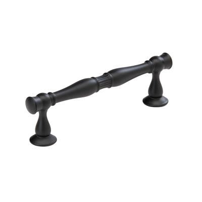 Crawford Zinc Matte Black Cabinet Pull 1