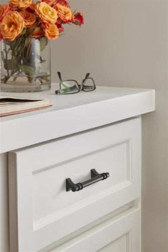 Davenport Zinc Matte Black Cabinet Pull 31