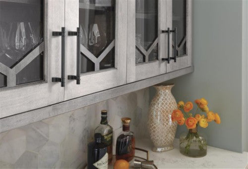 Davenport Zinc Matte Black Cabinet Pull 21