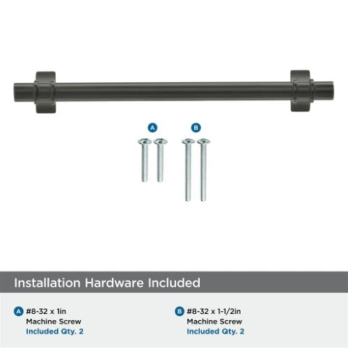 Davenport Zinc Matte Black Cabinet Pull 41