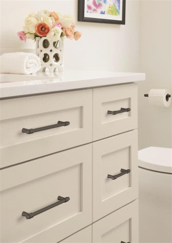 Destine Zinc Matte Black Cabinet Pull 26