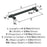 Destine Zinc Matte Black Cabinet Pull 11