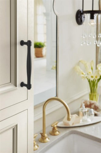 Enlivity Zinc Matte Black Cabinet Pull 27