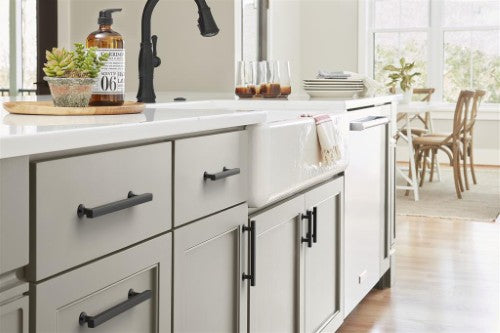 Everett Zinc Matte Black Cabinet Pull 29