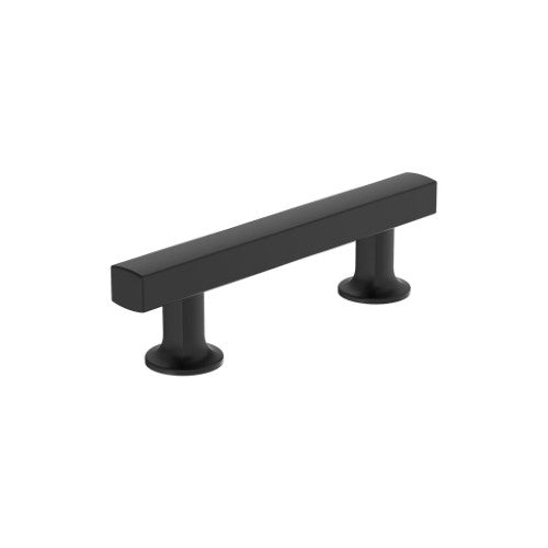Everett Zinc Matte Black Cabinet Pull 1