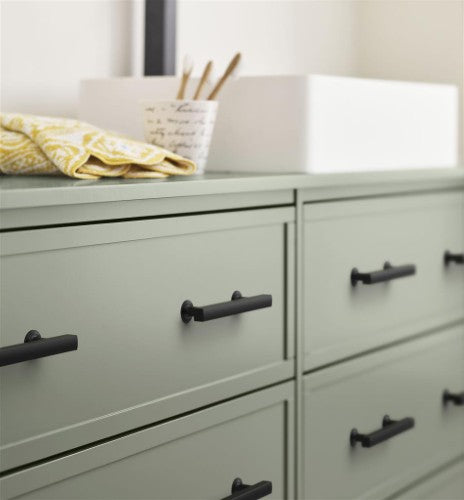 Everett Zinc Matte Black Cabinet Pull 23