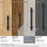 Everett Zinc Matte Black Cabinet Pull 32