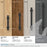 Everett Zinc Matte Black Cabinet Pull 33