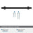 Everett Zinc Matte Black Cabinet Pull 21