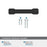 Faircrest Zinc & Steel Matte Black Cabinet Pull 19