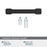 Faircrest Zinc & Steel Matte Black Cabinet Pull 20