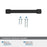 Faircrest Zinc & Steel Matte Black Cabinet Pull 21