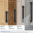 Faircrest Zinc & Steel Matte Black Cabinet Pull 37