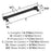 Faircrest Zinc & Steel Matte Black Cabinet Pull 15