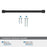 Faircrest Zinc & Steel Matte Black Cabinet Pull 17