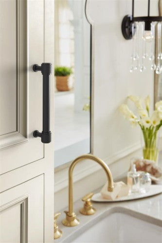Faraday Zinc Matte Black Cabinet Pull 27