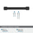 Faraday Zinc Matte Black Cabinet Pull 21