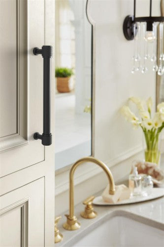 Faraday Zinc Matte Black Cabinet Pull 28