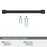 Faraday Zinc Matte Black Cabinet Pull 23
