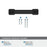 Farewind Zinc Matte Black Cabinet Pull 19