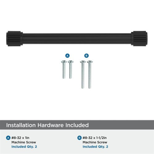 Farewind Zinc Matte Black Cabinet Pull 22